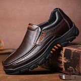 Genuine Leather Shoes Men Loafers Soft Cow Leather