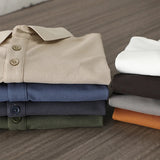 Dukeen Solid Color Polo Shirts for Men Short-Sleeved
