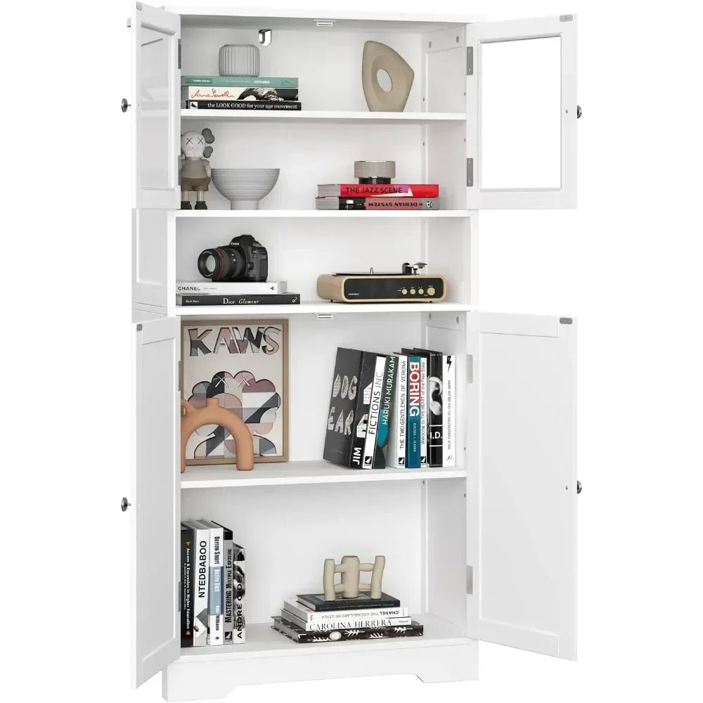 Bathroom cabinet, independent floor standing cabinet with open