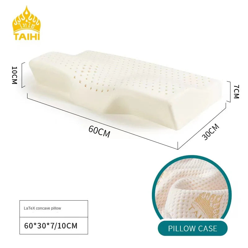TAIHI Thailand Latex Pillow For Neck Pain Protect