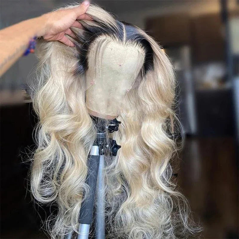 AIMEYA Ombre Blonde Synthetic Lace Front Wig for