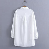 4XL Plus Size Shirt Women 2023 Spring Vintage