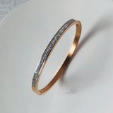 Fashion Punk Gold Color Bangles for Women Trendy
