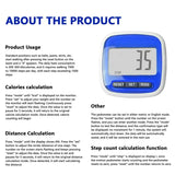 Mini Digital Step Counter Large Screen Smart Electronic