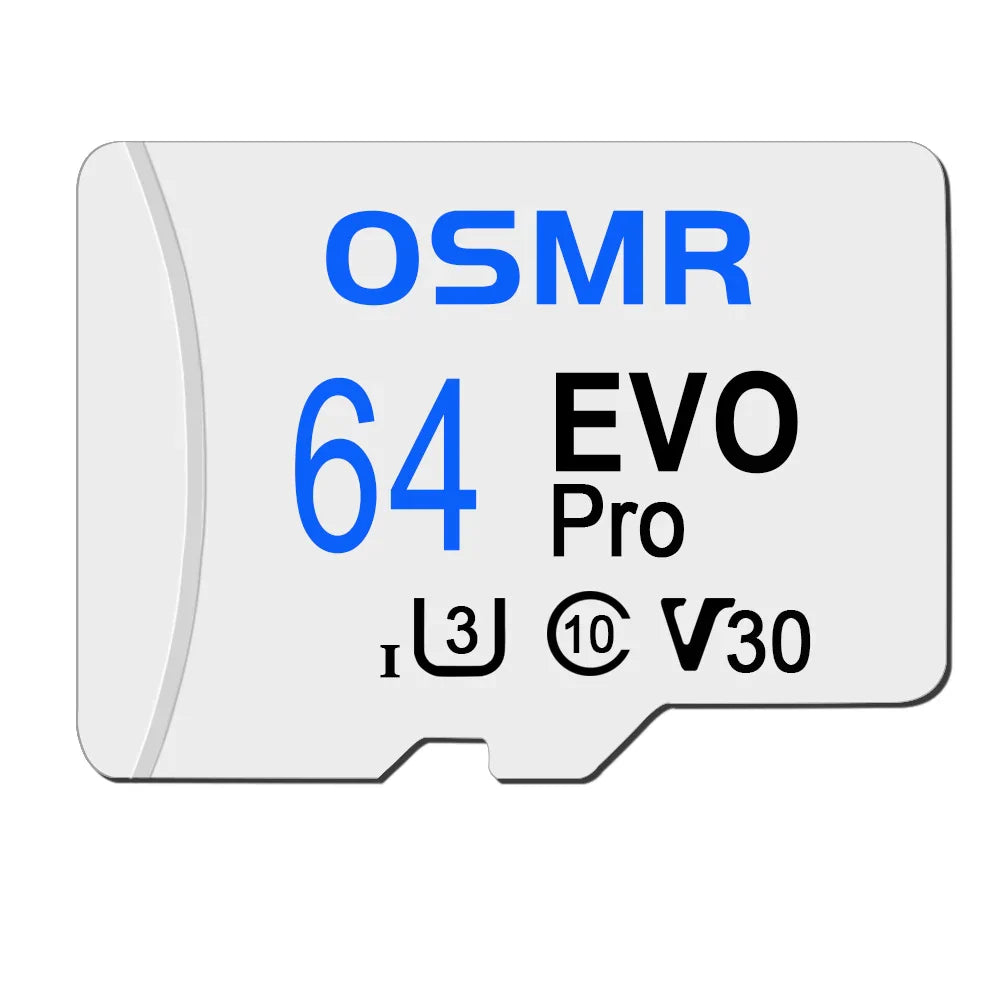White Mini SD Card 64GB 32GB Flash Memory