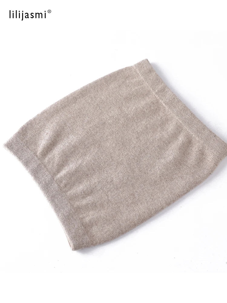 High Elastic 100% Pure Wool Solid Unisex Thermal