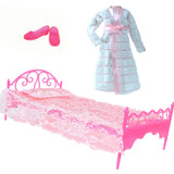 2 Set/Lot Dollhouse Furniture 1:12 Mini Doll Bed