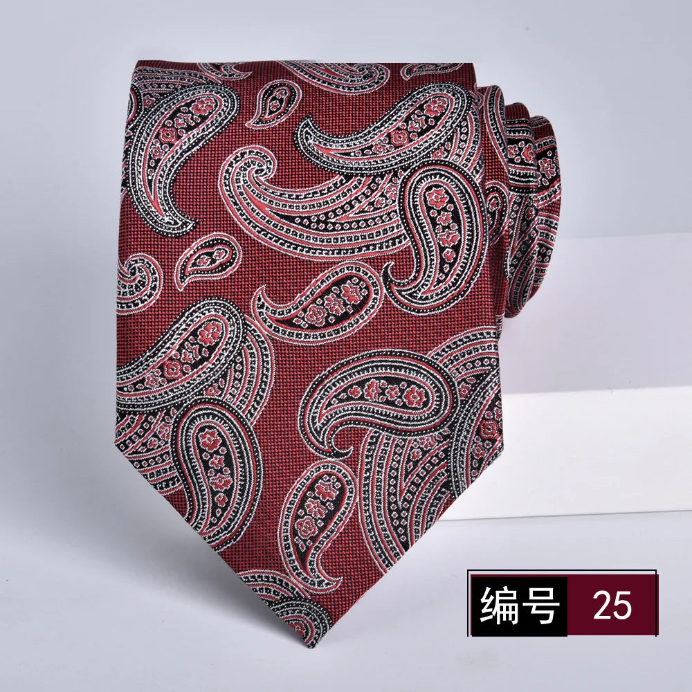 ties for men 2024 Luxury Wine Red Groom