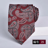 ties for men 2024 Luxury Wine Red Groom