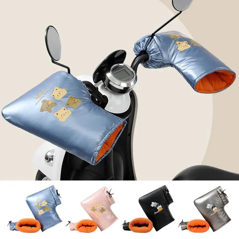 2 PCS Motorcycle Handlebar Muffs – Coldproof Waterproof Mitts