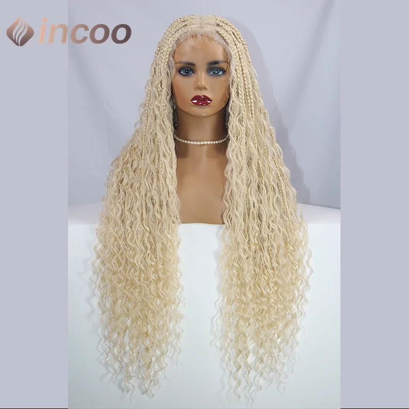 32" Full Double Lace Front Square Knotless Box