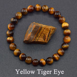 Real Natural Labradorite Stone Bead Bracelet Men Women
