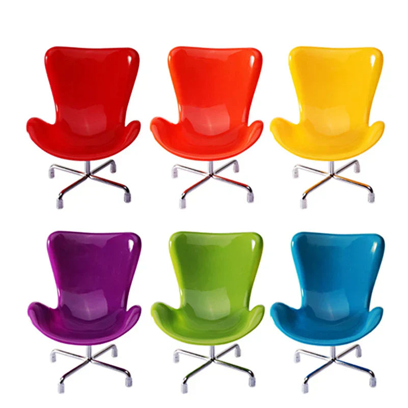 6pcs/lot Fashion Doll Chairs,6 Colors Mixed 1/6 Doll