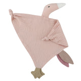 Pure Cotton Muslin Baby Bib Cute Goose Sleeping