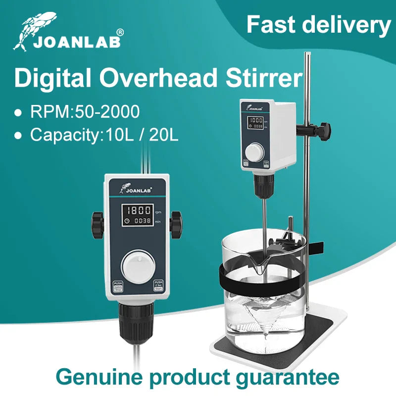 JOANLAB Liquid Mixer Lab Electric Stirrer Digital Display