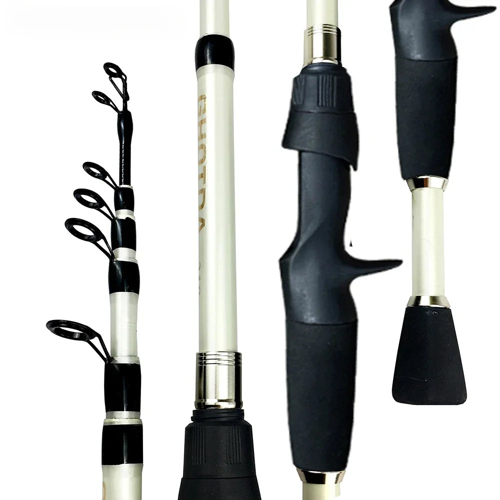 Ghotda Casting Fishing Rod Combo Telescopic Carbon Rod