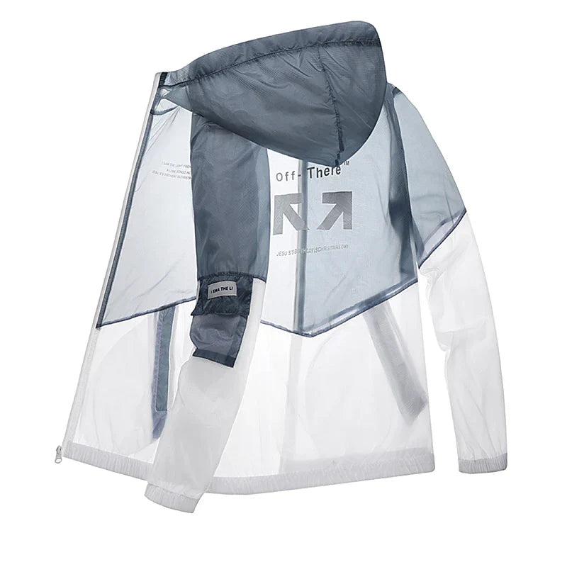 Men Summer Ultralight Jacket Thin Sunscreen Casual Zip-Up