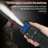 1/2PCS Baofeng M-5R Walkie Talkie Air Band 3800mAh