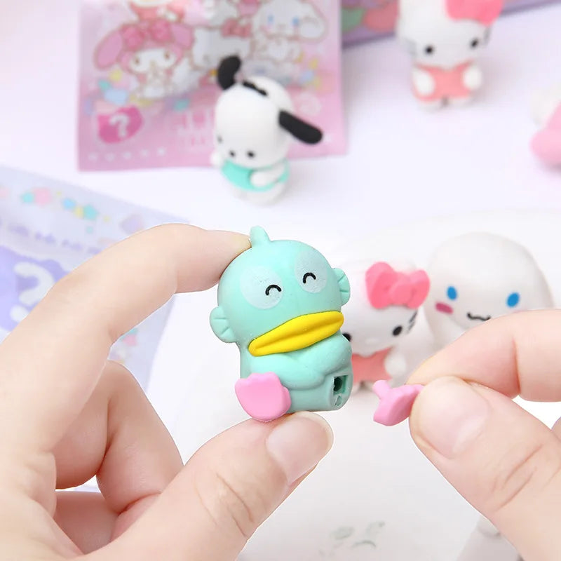 32Pcs/Box Sanrio Blind Box Doll Pencil Eraser Hello