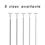 5pcslot super long stainless steel beading needles easy
