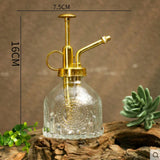 Glass Embossed Air Pressure Gardening Small Watering Can