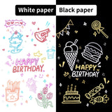8/9/12/24 Highlighter Color Double Line Contour Pens Contour