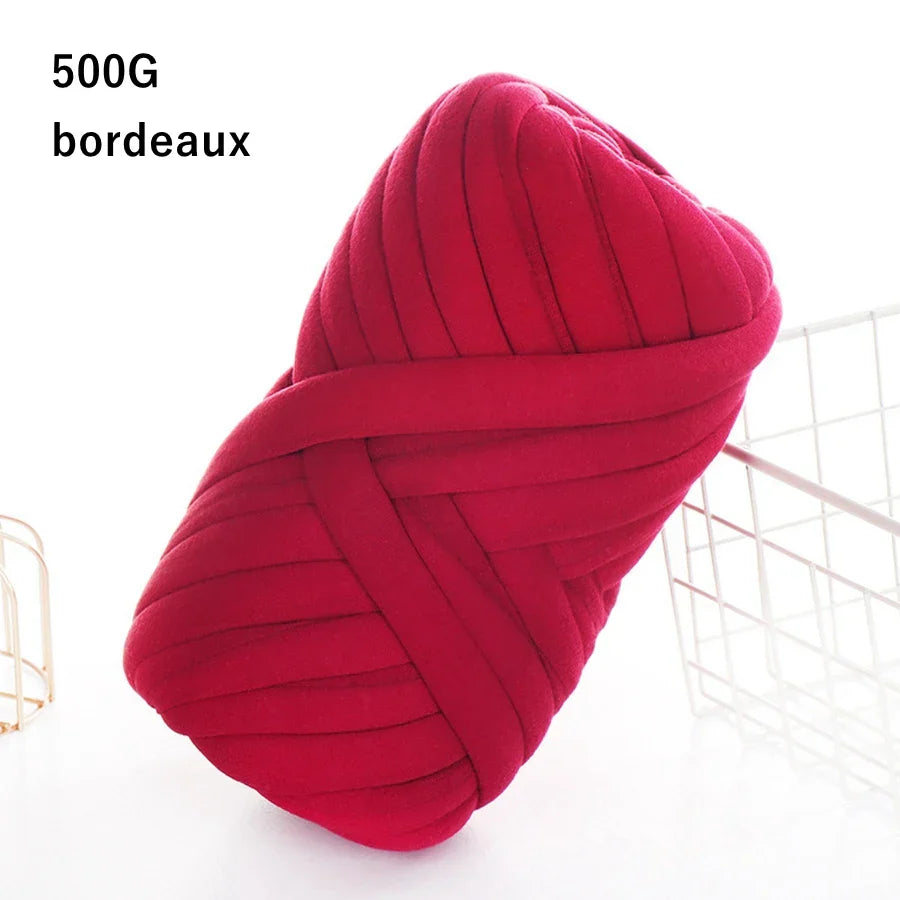 500g/1kg Thick Chunky Yarn Cored Cotton Wool Tube