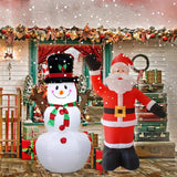 2.4M Christmas Inflatable Outdoor Doki Toy LED Light