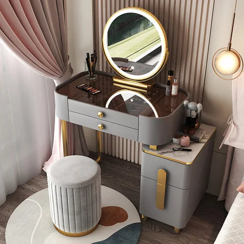 Classic Dressing Table Modern Organizers Mirror Vanity Storage