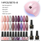 Mtssii 13/16Pcs Gel Nail Polish Set With 36W