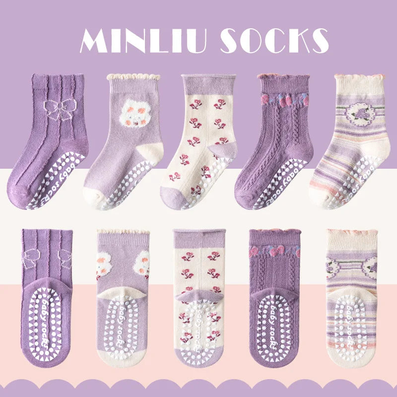Dinner Trampoline Baby Cotton Socks 1-12 Years Old