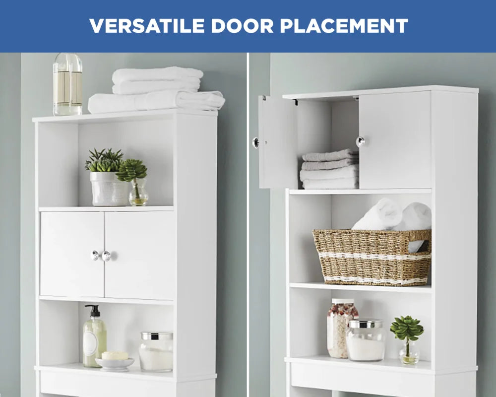 White 23 in. W Bathroom Space Saver Cabinet