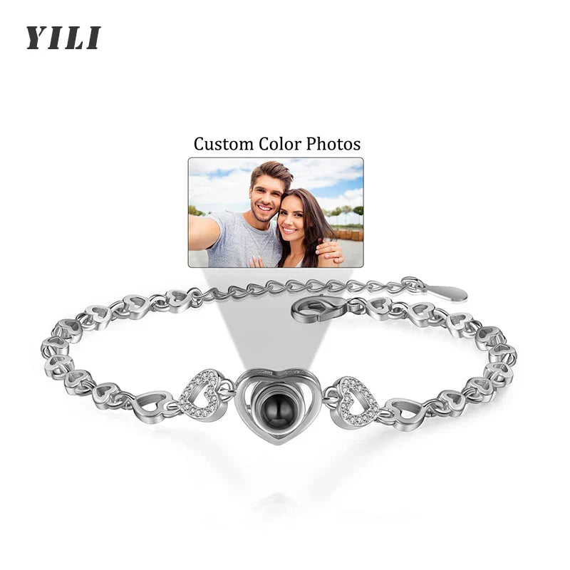 Custom Photo Bracelet Personalized Projection Bracelets with Picture