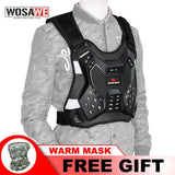 WOSAWE Motocross Chest Back Armor Protection Moto Body Gear Adult Racing Armor Back Protector Motorcycle Protective Gear