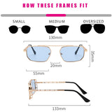 Vintage Red Rectangle Sunglasses Women Brand Steampunk Pink