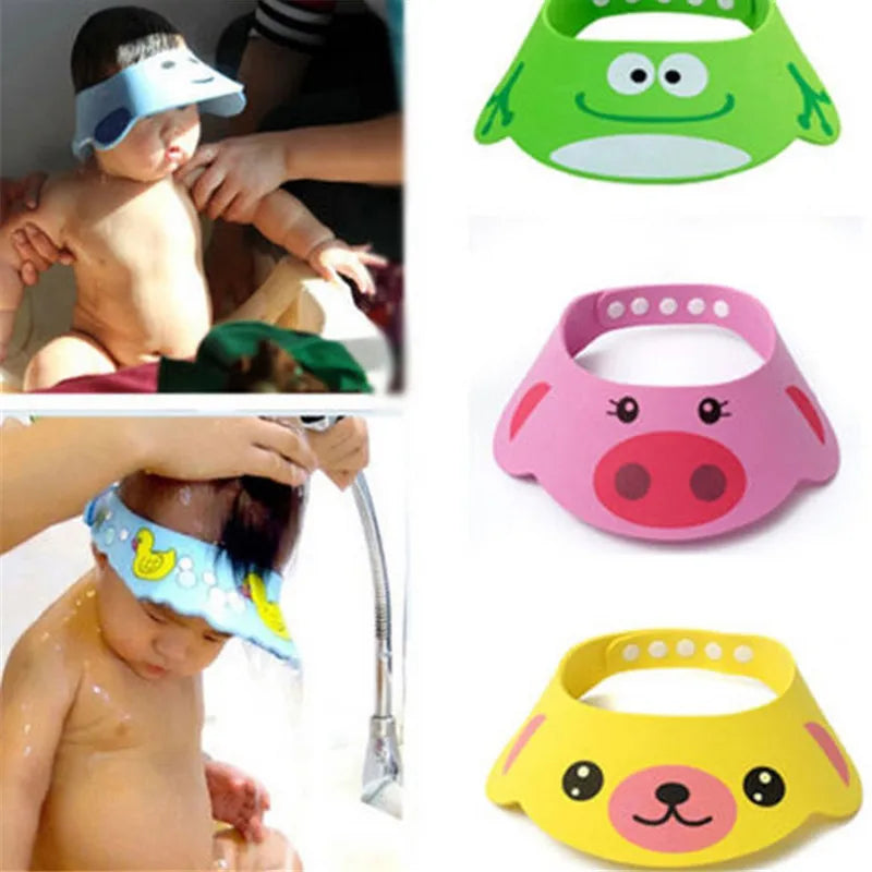 Adjustable Baby Shower Hat Toddler Kids Shampoo Bathing