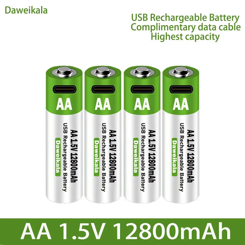 2023 New AA USB Rechargeable Lithium Ion Battery