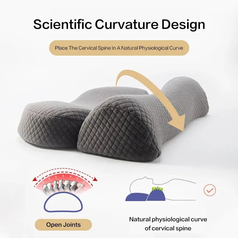 Cervical Pillow, Memory Foam Contour Pillow, Bed Pillows
