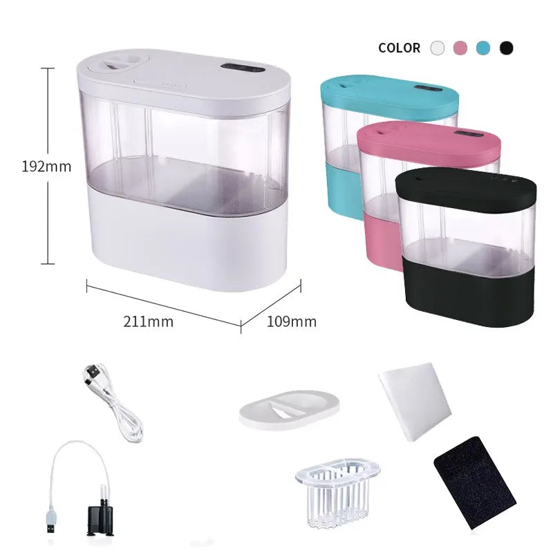 Desktop Creative Mini Aquarium Fish Tank with Biochemical