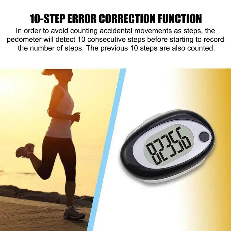 Women Pedometer For Walking 3D Pedometer With Clip