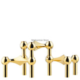Molecular Structure Metal Candle Holder Nordic Gold Candlestick