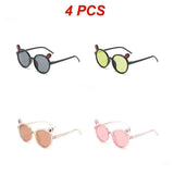 1~4PCS Kids Sunglasses Portable Colorful Fashion Summer Eyewear