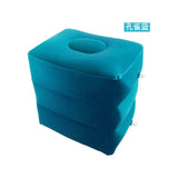 3 Layers Inflatable Travel Foot Rest Pillow Airplane