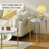 Coffee Table Set of 3, Modern Round Coffee