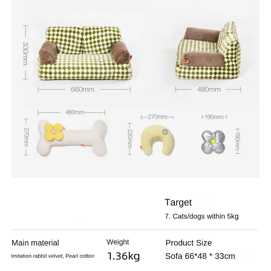 Indoor Sleeping Sofa Bed Fashion Cats Nest Blankets