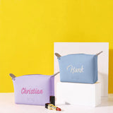 Professional Custom Embroidery PU Makeup Bag Portable Waterproof