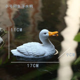 Cute Duck Resin Garden Statue Backyard Pond Ducks