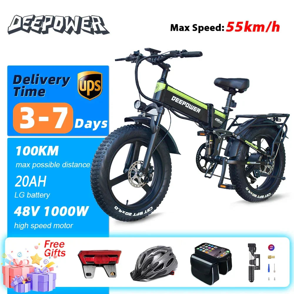 DEEPOWER H20PRO Electric Bicycle 2000W 48V20AH Hydraulic brake