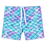 BAOHULU Kids Swimsuit Teens Swim Shorts Solid Color
