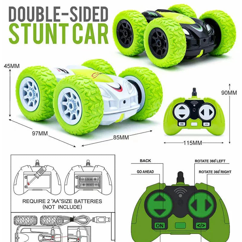 Rc Car High-Speed Double-Sided Remote Control Flip Stunt